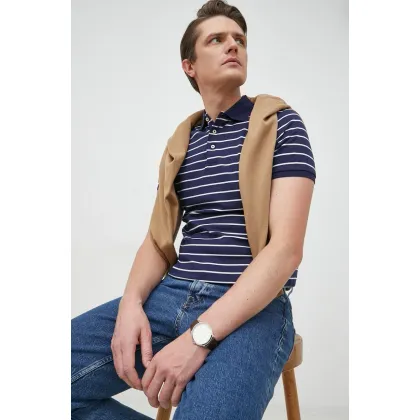 Zdjęcie Polo Ralph Lauren polo bawełniane kolor granatowy wzorzysty