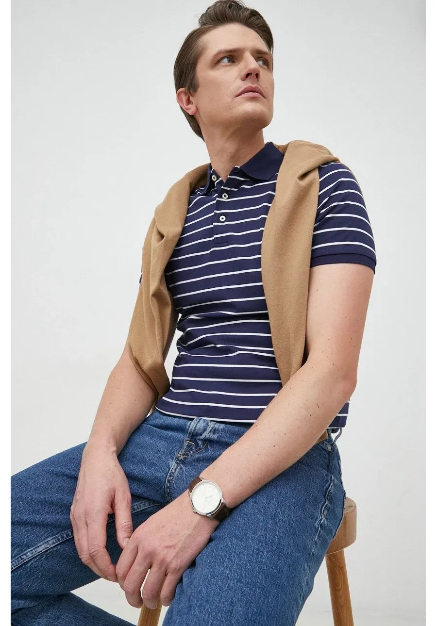 obrazek 1 Polo Ralph Lauren polo bawełniane kolor granatowy wzorzysty