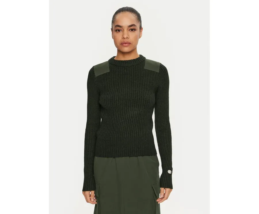 obrazek 1 Champion Sweter 117495 Zielony Slim Fit