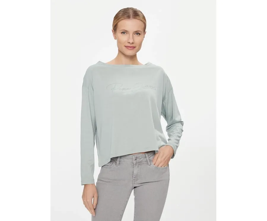 obrazek 1 Pepe Jeans Bluzka Hope PL505739 Zielony Relaxed Fit