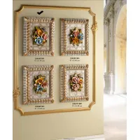 Zdjęcie Obraz ceramiczny z kwiatami - Valle d'oro Patchi