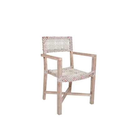 Zdjęcie Wyjątkowy fotel Kross do ogrodu lub na taras z drewna tekowego