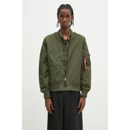 Zdjęcie Alpha Industries kurtka bomber MA-1 TT męski kolor zielony przejściowa 191103.257