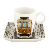 Picture Wonderful porcelain coffee cup and saucer - 4 pieces - Vista Alegre