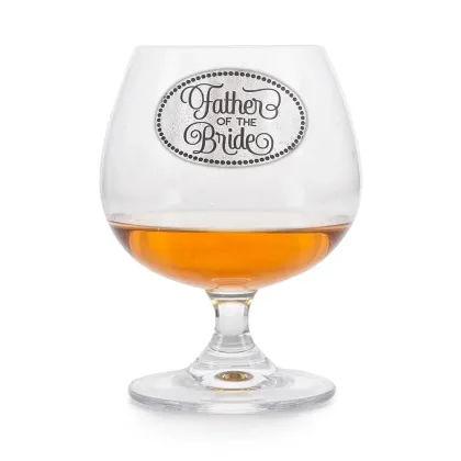 Zdjęcie Stylowy prezent dla ojca panny młodej - kieliszek do brandy