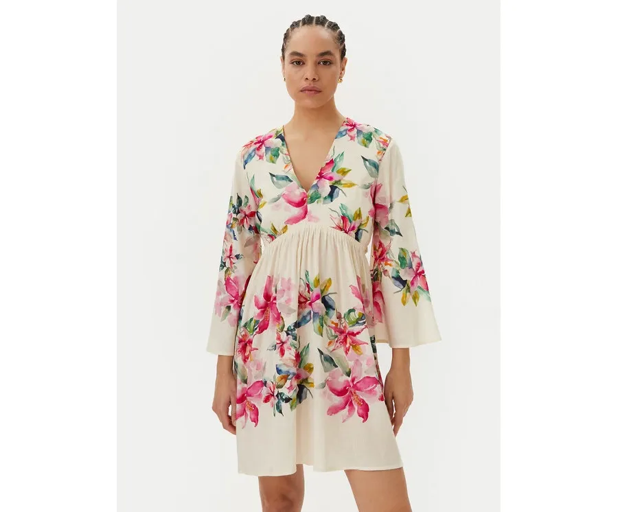 obrazek 1 TWINSET Sukienka letnia 251LB2UBB Écru Regular Fit