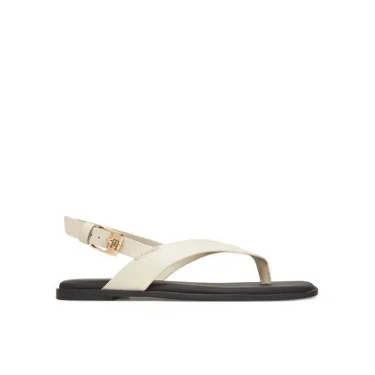 Zdjęcie Tommy Hilfiger Sandały Color Block Thong Flat Sandal FW0FW08883 Écru