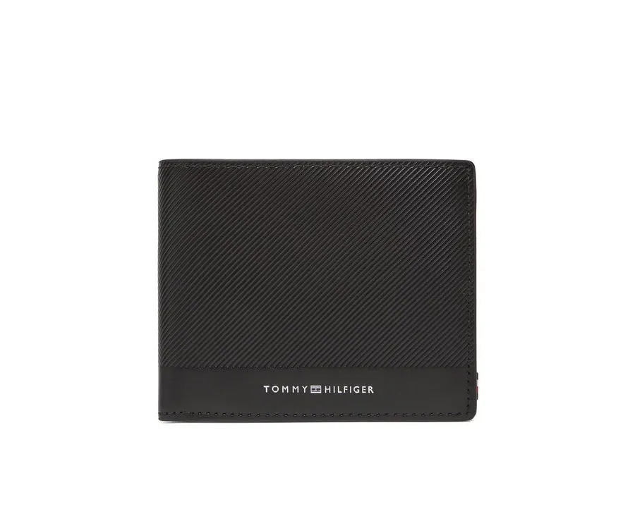 obrazek 1 Tommy Hilfiger Duży Portfel Męski Th Foundation Cc And Coin AM0AM13508 Czarny