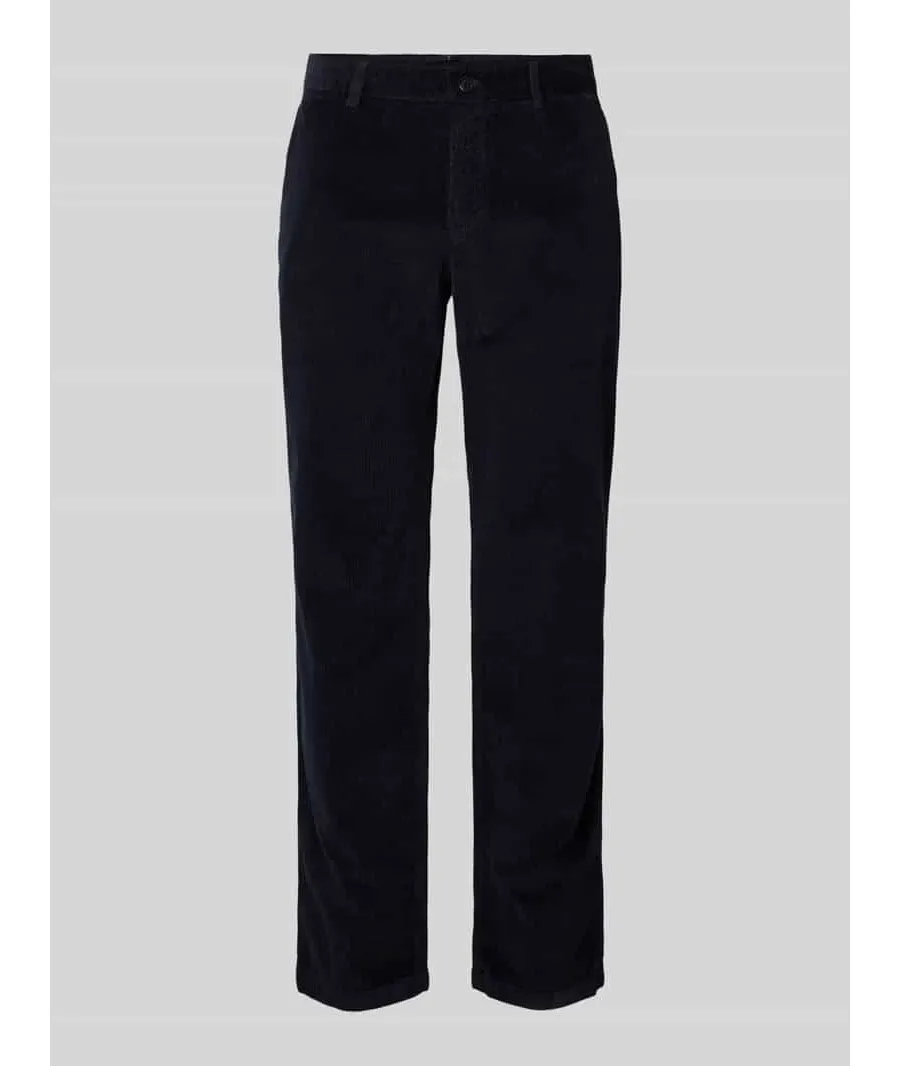 obrazek 1 Spodnie sztruksowe o kroju modern fit ze szlufkami na pasek model ‘Matthew’