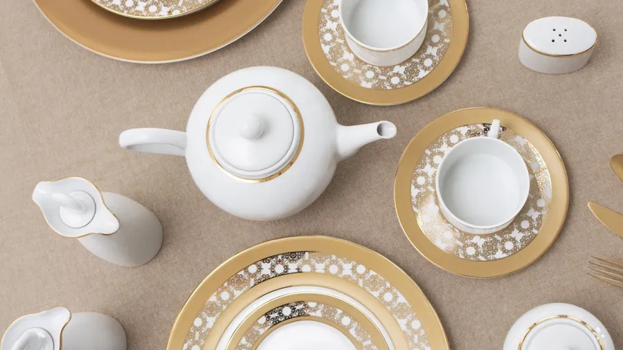 duży luksusowy komplet porcelanowy - sklep luxury products