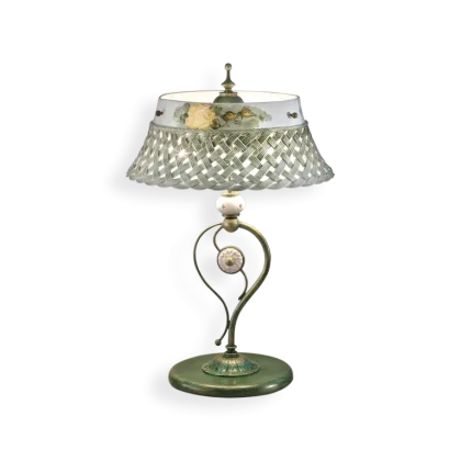 Zdjęcie Wyjątkowa włoska lampka na stolik w stylu klasycznym