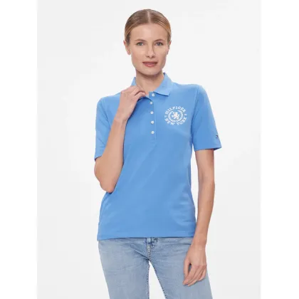 Zdjęcie Tommy Hilfiger Polo Reg Crest Emb Polo Ss WW0WW41061 Niebieski Regular Fit