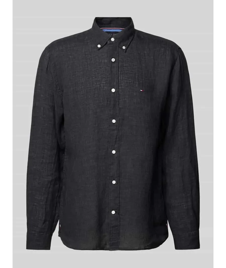 obrazek 1 Koszula casualowa o kroju regular fit z lnu model ‘PIGMENT’