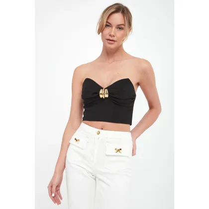 Zdjęcie Top damski gorsetowy ELISABETTA FRANCHI Elisabetta Franchi