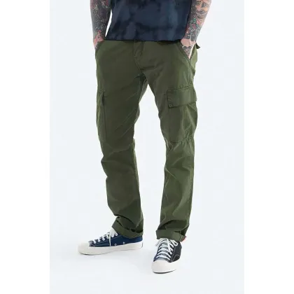 Zdjęcie Alpha Industries spodnie bawełniane Agent Pant kolor zielony proste 158205.142
