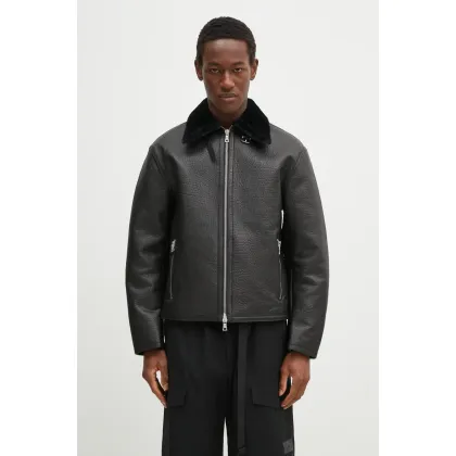 Zdjęcie MKI MIYUKI ZOKU kurtka Shearling Flight Jacket kolor czarny zimowa SHEARLING.FLIGHT.JACKET