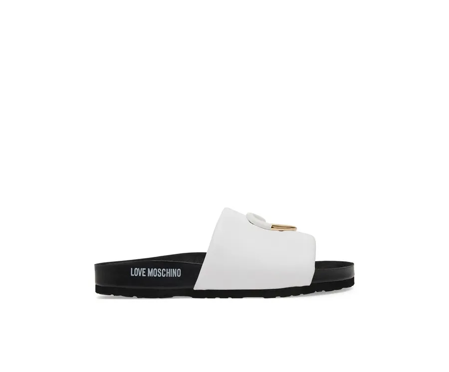 obrazek 1 LOVE MOSCHINO Klapki JA28283G1MIE0100 Biały