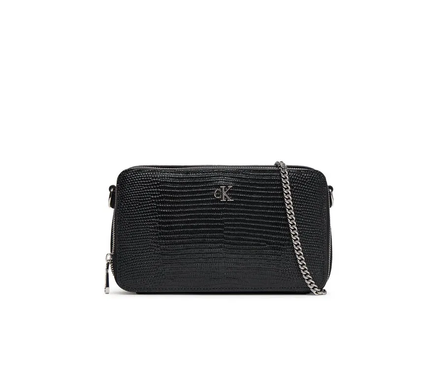 obrazek 1 Calvin Klein Torebka Lizard Embossed Lthr Mini Wallet LV04F1071G Czarny