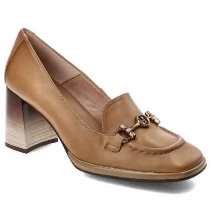 Zdjęcie Brązowe Półbuty Hispanitas Skórzane Eleganckie Buty Na Obcasie