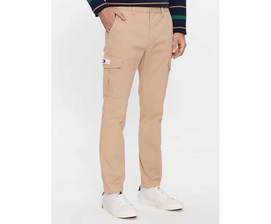 obrazek 1 Tommy Jeans Spodnie materiałowe Austin DM0DM18341 Beżowy Slim Fit