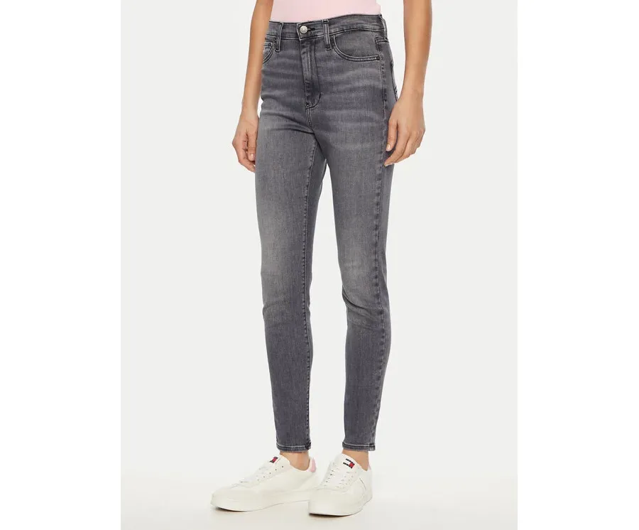 obrazek 1 Tommy Jeans Jeansy Sylvia DW0DW19590 Szary Skinny Fit