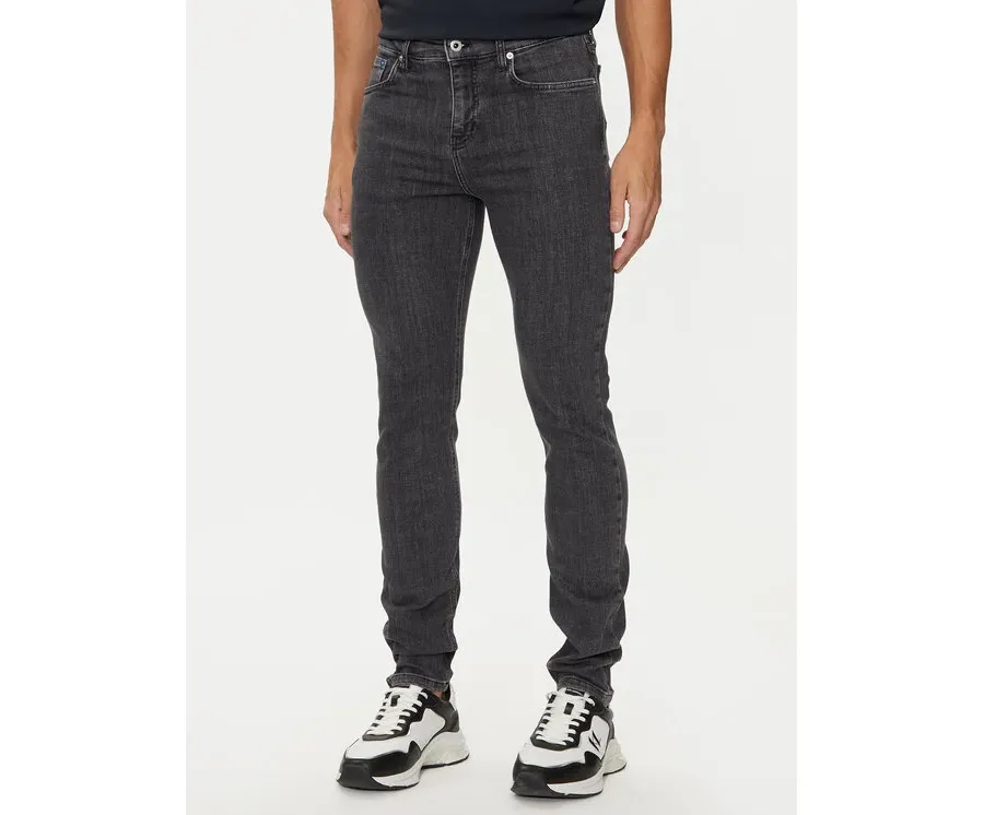 obrazek 1 Karl Lagerfeld Jeans Jeansy 245D1101 Szary Slim Fit