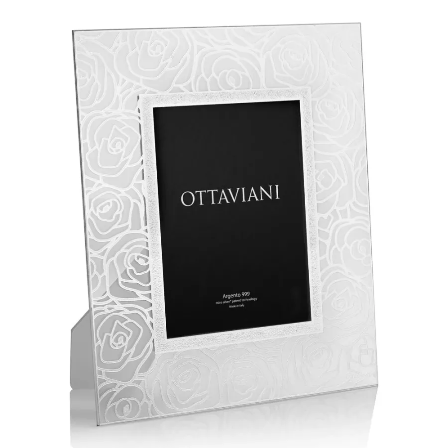 obrazek 1 Luksusowa kryształowa ramka na zdjęcia „Róże”