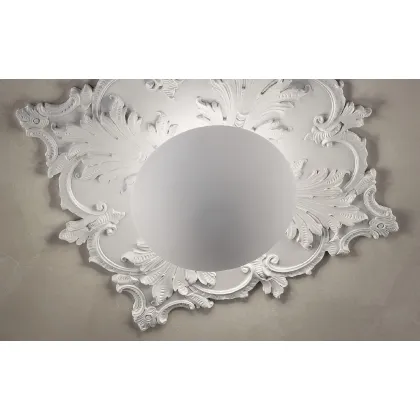 Picture White ceiling chandelier for artistic interior design
