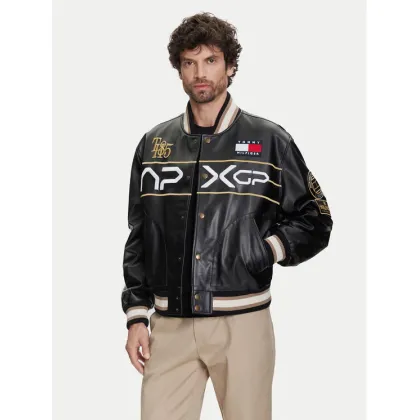 Zdjęcie Tommy Hilfiger Kurtka z imitacji skóry F1 Movie Racing Varsity MW0MW41365 Czarny Regular Fit