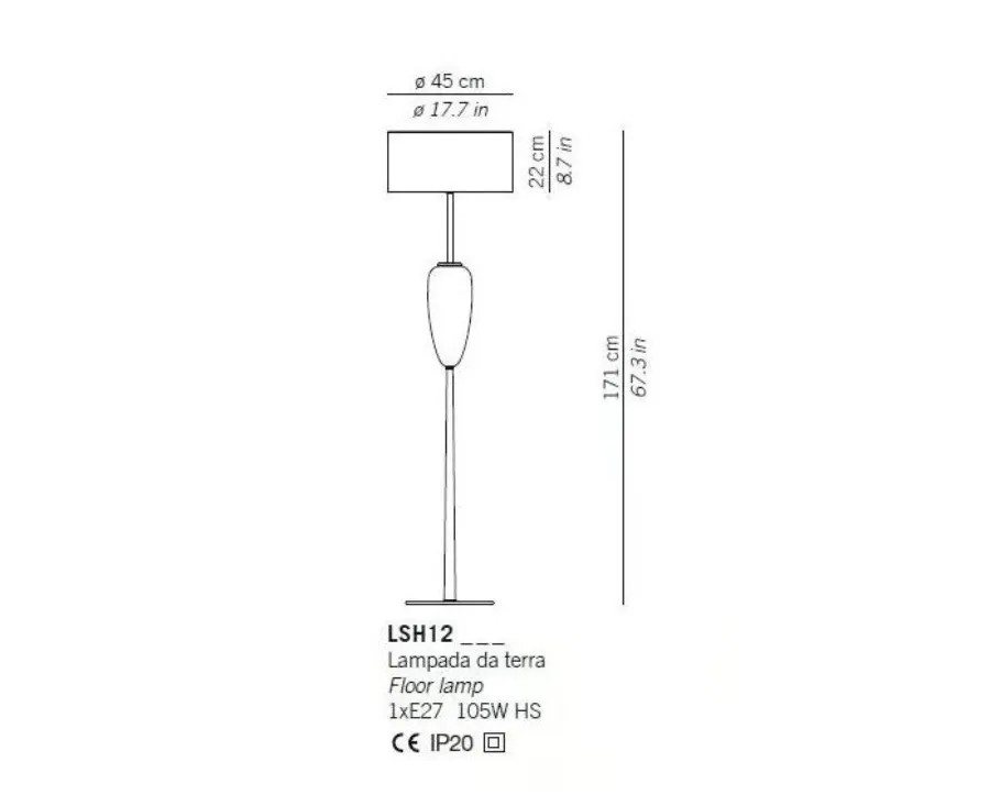 obrazek 3 Ekskluzywna lampa podłogowa Show od włoskiej marki
