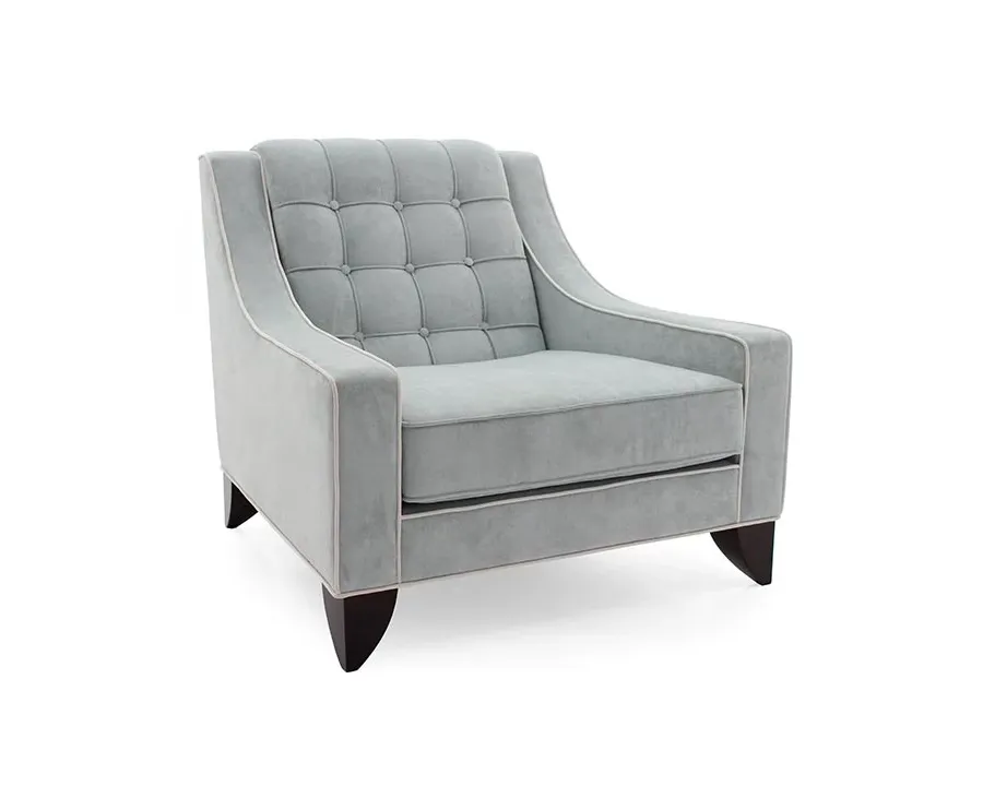 obrazek 1 Szary designerski fotel w stylu nowoczesnym - Sevensedie