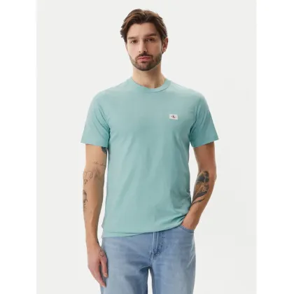 Zdjęcie Calvin Klein Jeans T-Shirt J30J327100 Błękitny Regular Fit