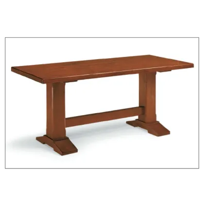 Zdjęcie Stół kolumnowy z litym blatem z topoli 180cm, z Włoch - Fratelli Mirandola