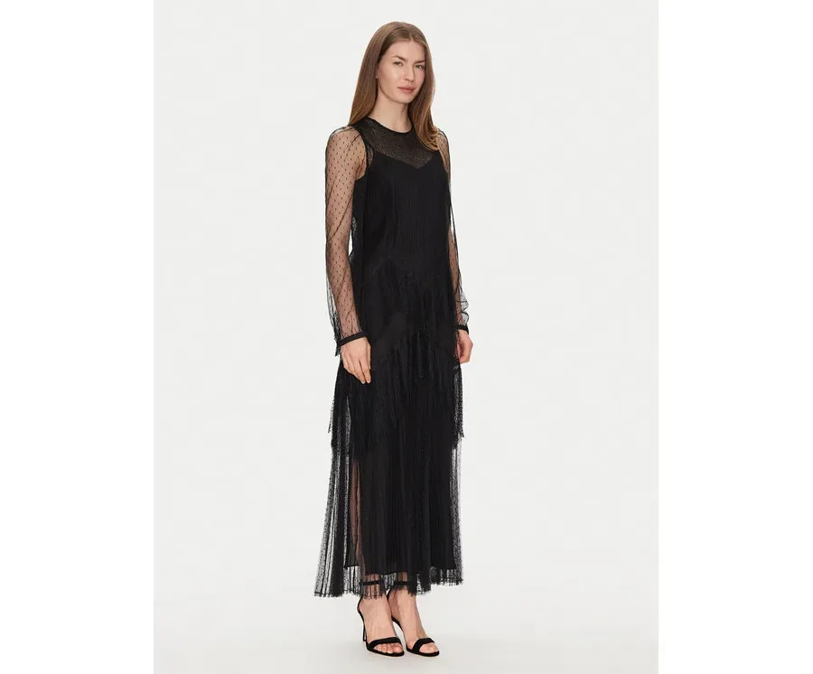 obrazek 1 TWINSET Sukienka letnia 251TP2510 Czarny Regular Fit