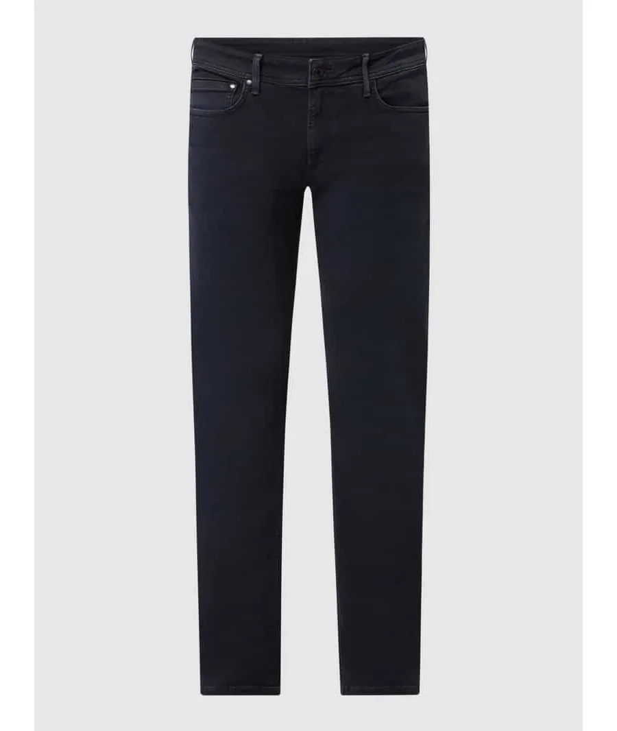 obrazek 1 Jeansy o kroju tapered fit z dodatkiem streczu model ‘Stanley’