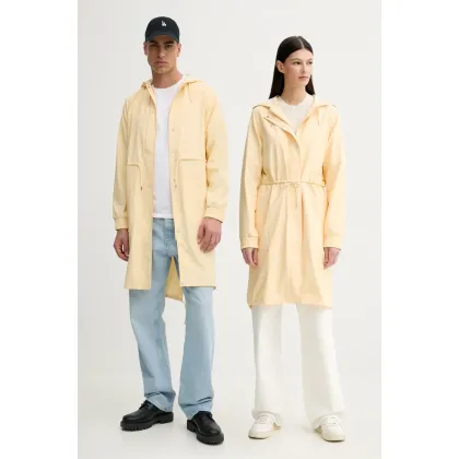 Zdjęcie Rains kurtka String W Parka W3 kolor żółty przejściowa 18550