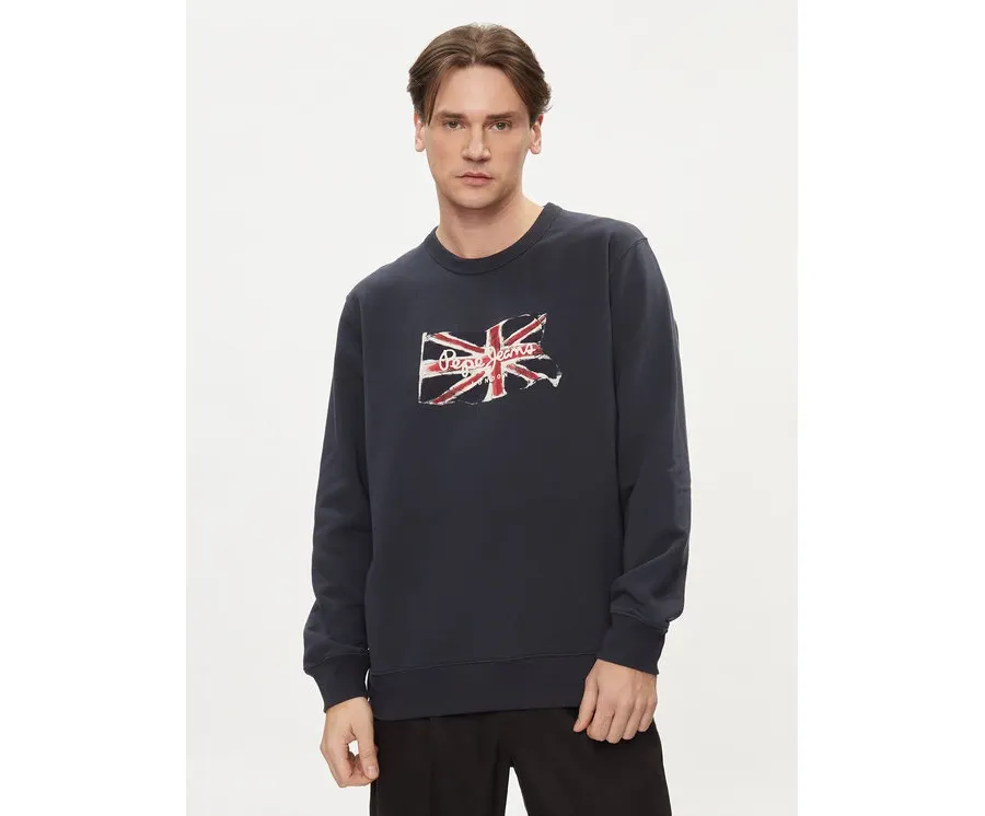 obrazek 1 Pepe Jeans Bluza Ruwan PM582669 Granatowy Regular Fit