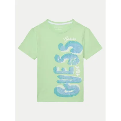 Zdjęcie Guess T-Shirt L5GI12 K8HM4 Zielony Regular Fit