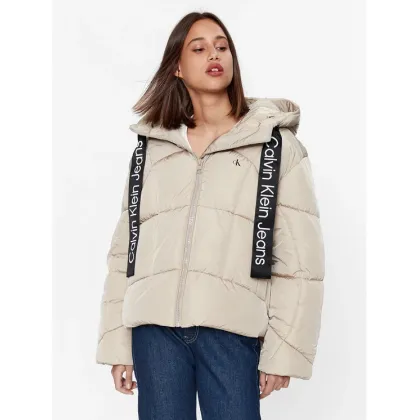 Zdjęcie Calvin Klein Jeans Kurtka zimowa J20J221901 Beżowy Relaxed Fit