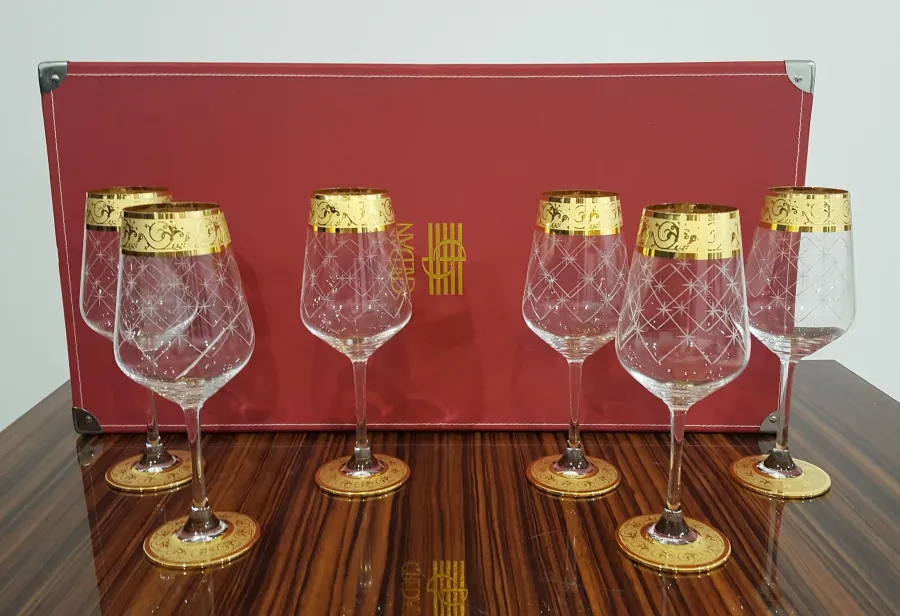 picture 1 Desk Set/Brandy Glass Napoleon