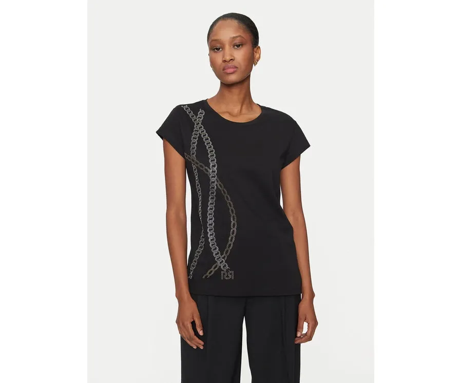 obrazek 1 Rinascimento T-Shirt CFC0121232003 Czarny Regular Fit