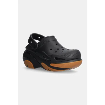 Zdjęcie Crocs klapki Bubble Crush Clog damskie kolor czarny na platformie 210061