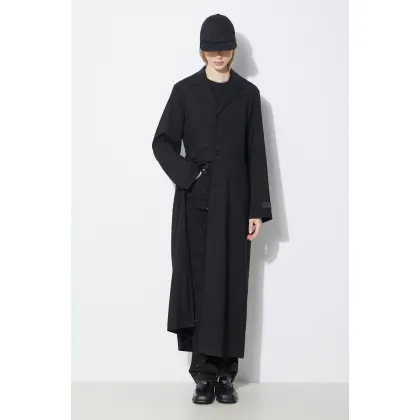 Zdjęcie MM6 Maison Margiela płaszcz wełniany kolor czarny przejściowy S62AA0081