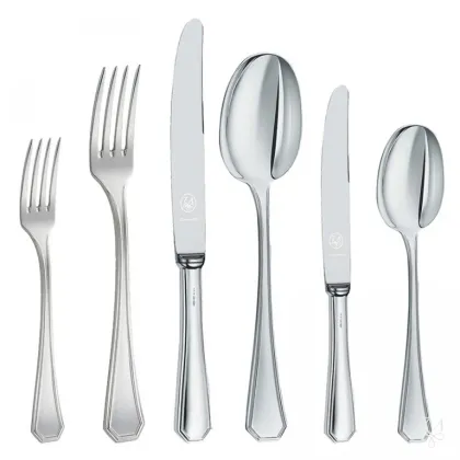 Zdjęcie Duży ekskluzywny 126-elementowy komplet sztućców w skrzynce - Zaramella Argenti