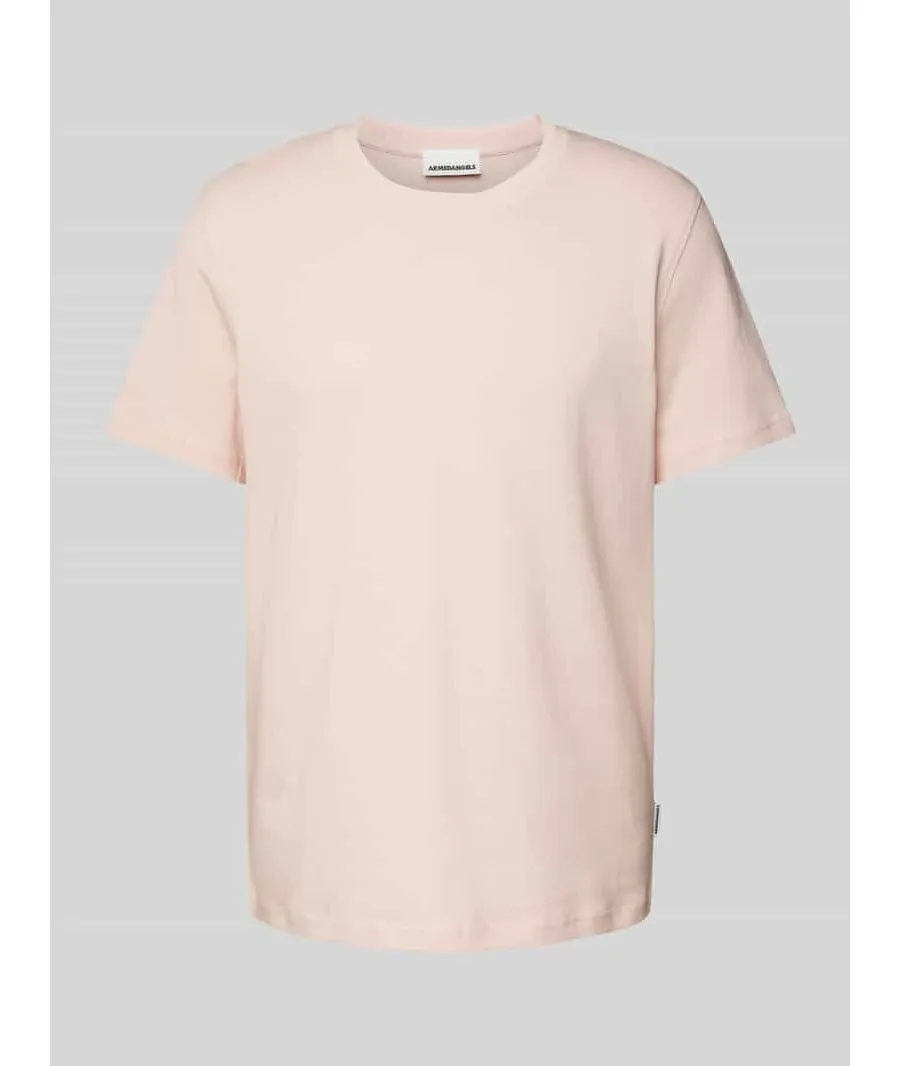 obrazek 1 T-shirt z prążkowanym, okrągłym dekoltem model ‘MAARKOS’