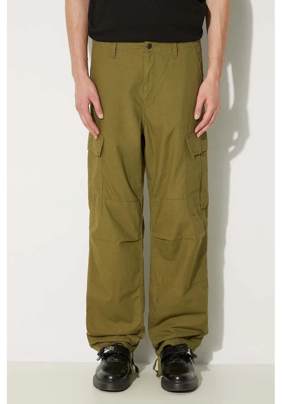 obrazek 1 Carhartt WIP spodnie bawełniane Regular Cargo Pant kolor zielony w fasonie cargo I032467.2BQ02