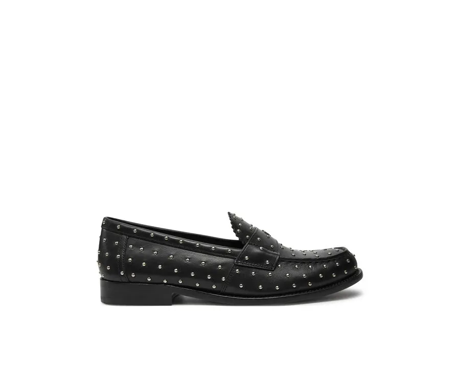 obrazek 1 Tory Burch Lordsy Studded Classic Loafer 159881 Czarny