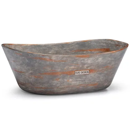 Zdjęcie Luksusowa umywalka 50 cm LIBRA BASIC – PAST, szary, lakier półmatowy