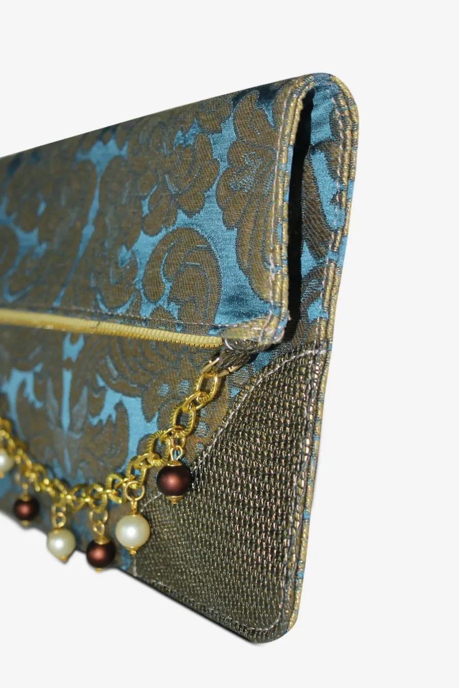 obrazek 4 Luksusowa kopertówka z eleganckiej tkaniny - Terrida