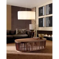 Picture Original coffee table 140x70cm made of solid walnut - Ulivi Salotti